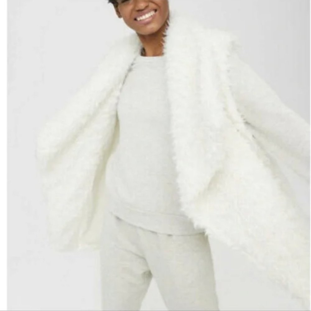 Offline Aerie NEW Sherpa Fluffy Cozy Teddy Vest Small Oversized - Picture 1 of 6